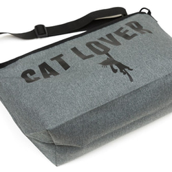 【販売終了】SCOPYネコ　バッグ 「CAT LOVER」   ヘザーチャコール 6枚目の画像