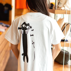 SCOPYネコTシャツ「LOVE CAT」ホワイト 6枚目の画像