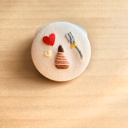 メロンクリームソーダの刺繍ブローチ ブローチ tumugi 通販 9693002