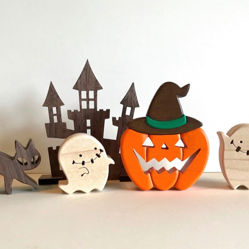 ハロウィン 木製人形 3体セット ハロウィン 木製人形 3体セット Amazon.co.jp: Generic