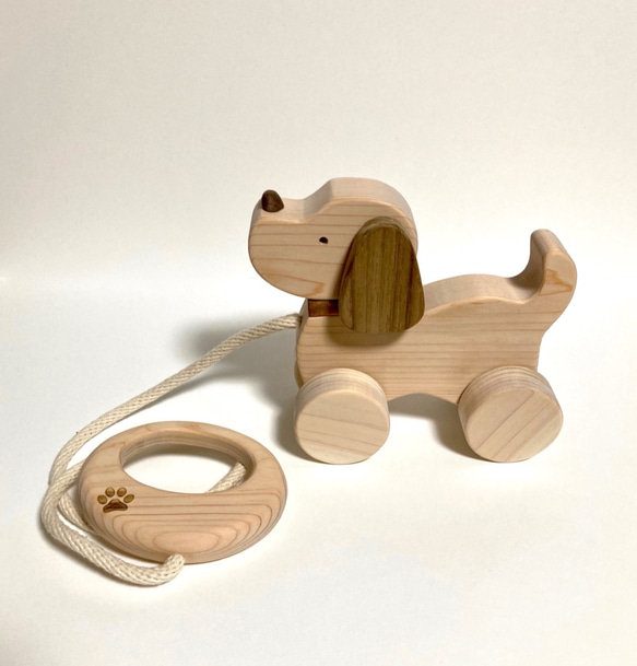 コロコロわんこ☆犬のプルトイ（リニューアル版） おもちゃ・人形 木工