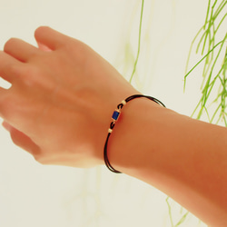 blue(cord bracelet) 4枚目の画像