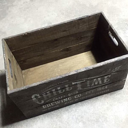 【送料無料】ダークオーク 木箱 ウッドボックス アンティーク風 ビンテージ 本箱 おもちゃ箱 棚 アウトドア 4枚目の画像