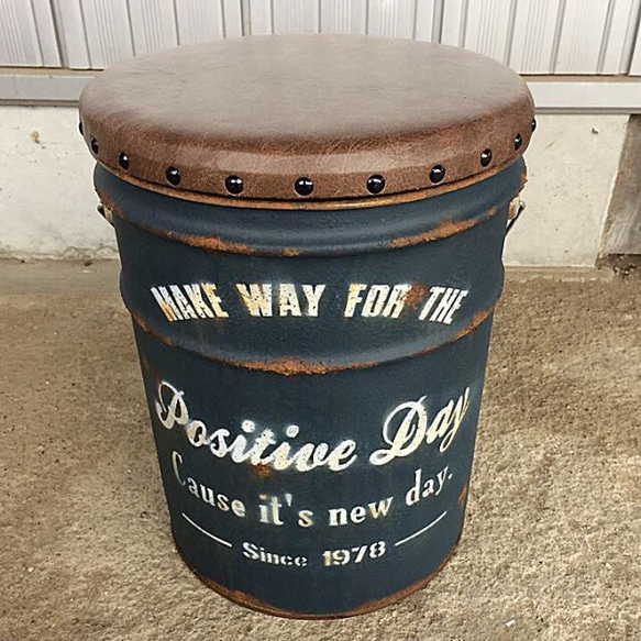 スヌーピーペール缶スツールミント