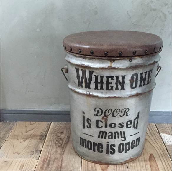 ペール缶 ヴィンテージ 風 チェア 椅子 収納 アンティーク 【送料無料