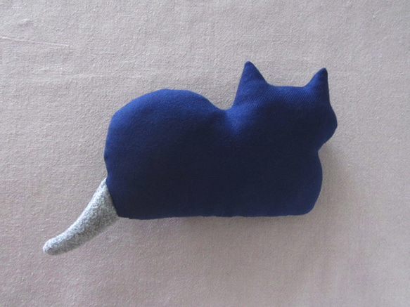 再次上架&gt;&gt;“Stickitten”小貓麵包斜紋布/海軍藍 第3張的照片
