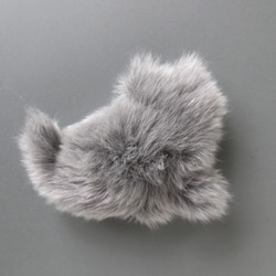 客製化&gt;&gt; PEPOSO：毛茸茸的動物「貓」貓/淺灰色 第3張的照片