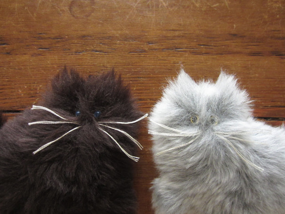 客製化&gt;&gt; PEPOSO：毛茸茸的動物「貓」貓/淺灰色 第5張的照片
