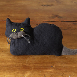再販 >> " Stickitten" kitten loaf  ブラック 2枚目の画像