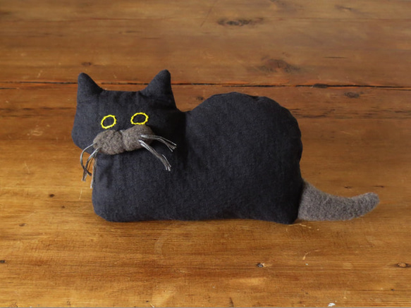 再販 >> " Stickitten" kitten loaf  ブラック 2枚目の画像