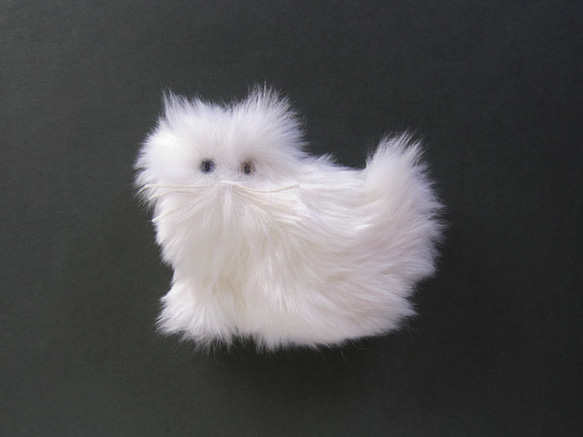 客製化&gt;&gt; PEPOSO：毛茸茸的動物「貓」貓/白色（異色眼） 第2張的照片