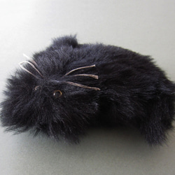 客製化&gt;&gt; PEPOSO：毛茸茸的動物「貓」貓/黑色 第4張的照片