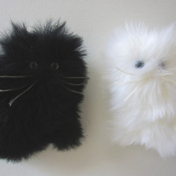 客製化&gt;&gt; PEPOSO：毛茸茸的動物「貓」貓/黑色 第6張的照片