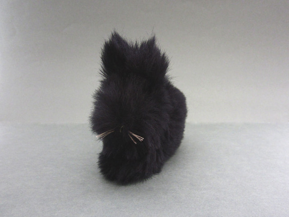 客製化&gt;&gt; PEPOSO：毛茸茸的動物「兔子」兔子/黑色 第4張的照片