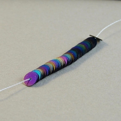 08 φ5ミリ 糸通し 平型スパングル(パイエット) リュネビル刺繍・オートクチュール刺繍 3枚目の画像