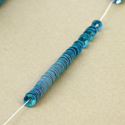 10 φ4ミリ 糸通し カップ型スパングル(キュベット) リュネビル刺繍・オートクチュール刺繍 2枚目の画像