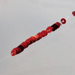 14 φ3ミリ 糸通し 平型スパングル(パイエット) リュネビル刺繍・オートクチュール刺繍 3枚目の画像
