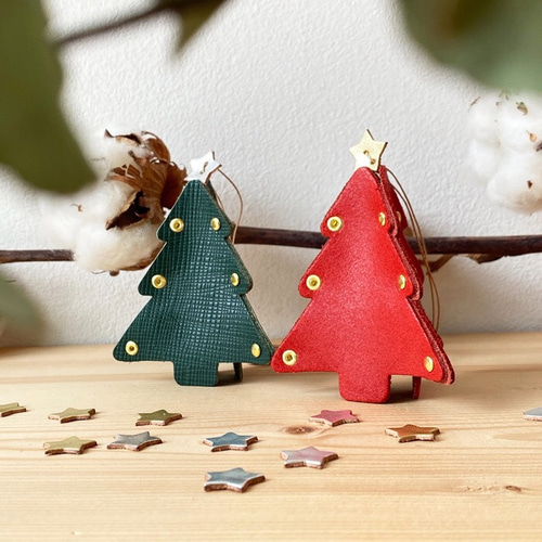 クリスマスオーナメントツリー 2個セット その他インテリア雑貨