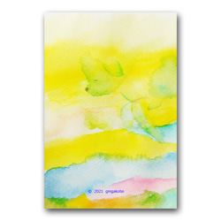 「しあわせ笑顔」春 トイプードル ほっこり癒しのイラストポストカード3枚組　No.1313 1枚目の画像