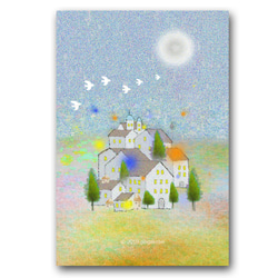 「遠くなりし北欧の日」　ほっこり癒しのイラストポストカード3枚組　　　No.910 1枚目の画像