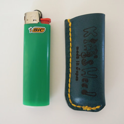 LIGHTER CASE レザー ライターケース（ブルー） 2枚目の画像