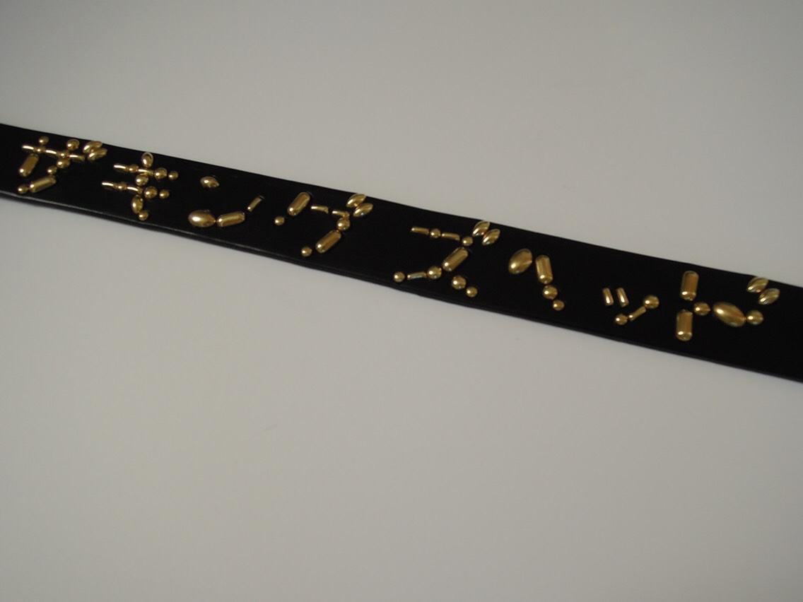 レザー スタッズベルト