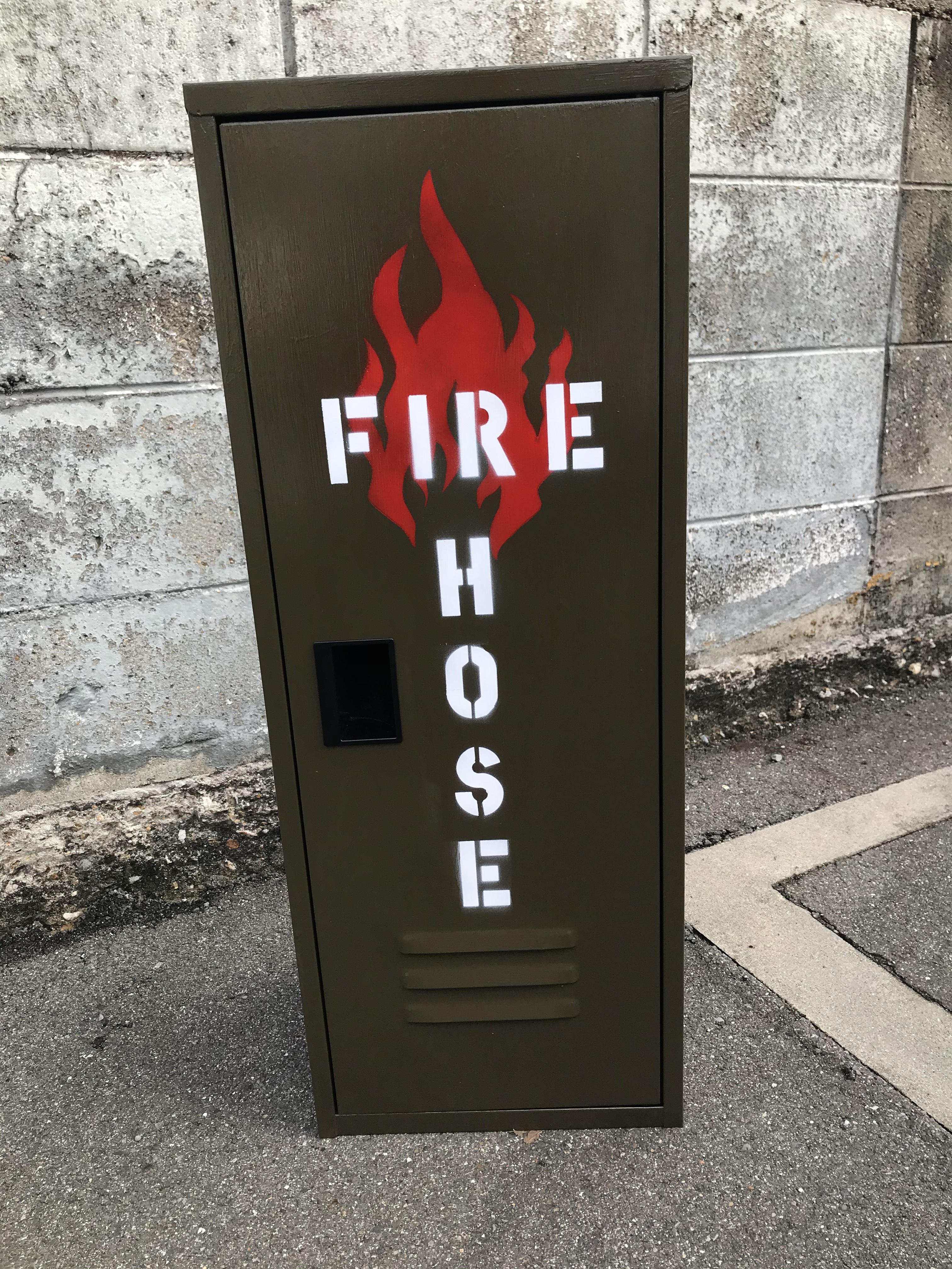 オリジナル消化器収納カーキ(^^)