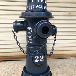 商標登録済みオリジナル消火栓立水栓カバーエイジングネイビー^_^ 3枚目の画像