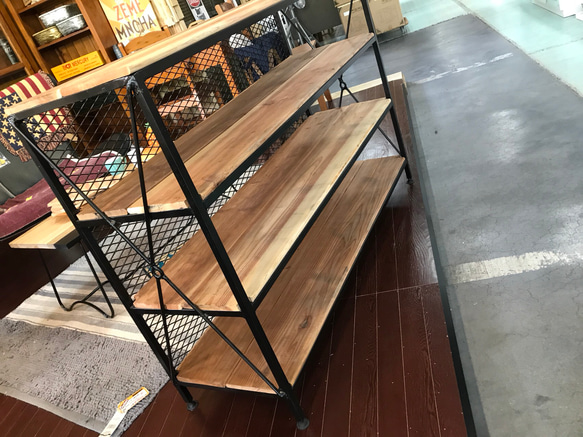 オリジナルハンドメイドアイアンオープンラック（＾∇＾） 棚