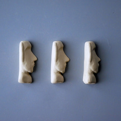 Moai半身（右）筷子架 第1張的照片