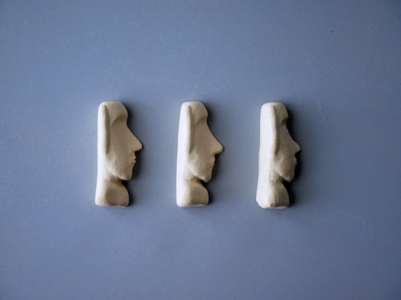 Moai半身（右）筷子架 第1張的照片