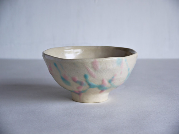 手びねり茶碗 Pink&Blue 茶碗・めし碗 陶芸作家 悦 -etsu- 通販