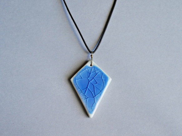 陶瓷項鍊 #1655 鑽石藍 第1張的照片