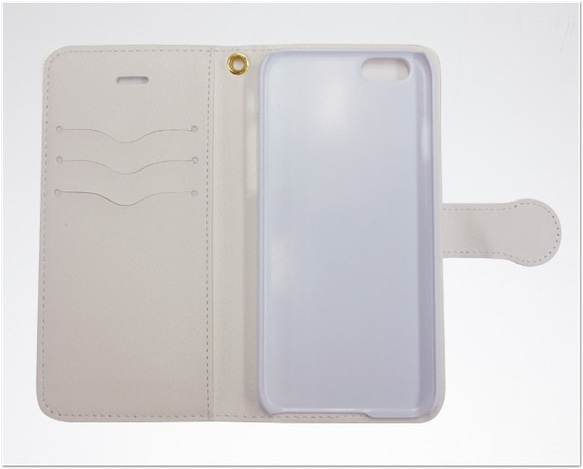 うさぎiPhoneケース/スマホケース 手帳型「Iamうさぎ女子」 5枚目の画像
