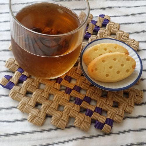 ティーマット・鍋しき(クラフトテープ)2枚組 その他キッチン小物 ゆず