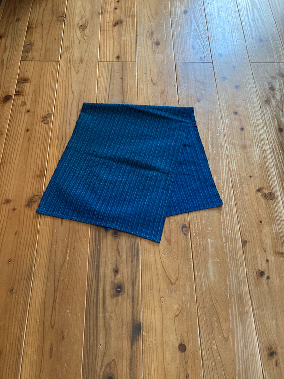 本藍　手織り　テーブルセンター 2枚目の画像