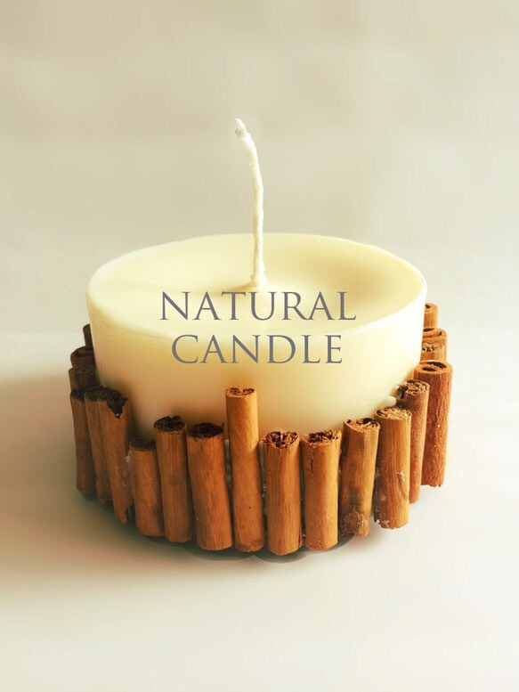 natural soy candle　ーシナモンー　M 1枚目の画像