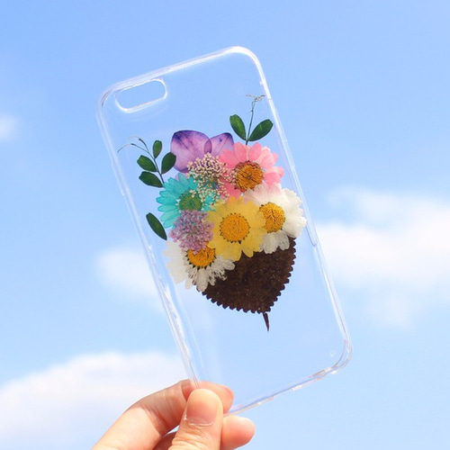 押し花 ケース iPhone6/6s/6 plus/6s plus アイフォン NO:ch0079 