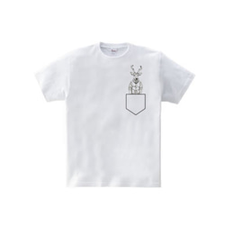 Deer pocket（5.6oz Tシャツ） 1枚目の画像