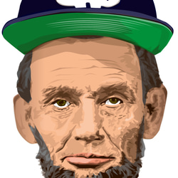 エイブラハム・リンカーン・アウトドアc（5.6oz Tシャツ） 2枚目の画像