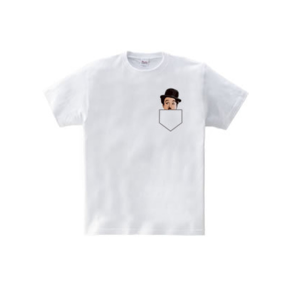 チャップリンポケット（5.6oz Tシャツ） 1枚目の画像