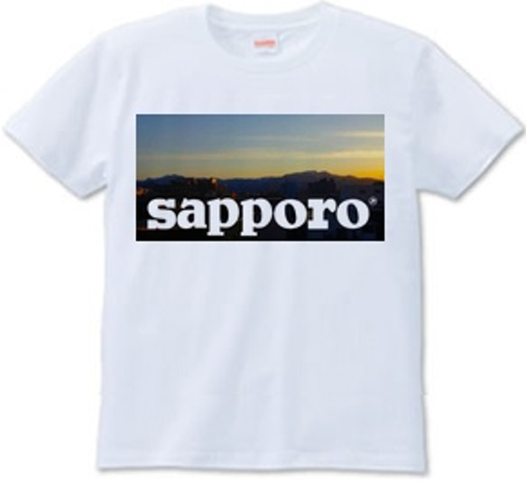 SAPPORO（Tシャツ white・ash） 1枚目の画像