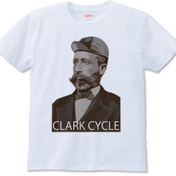 CLARK CYCLE（Tシャツ　white・ash） 1枚目の画像