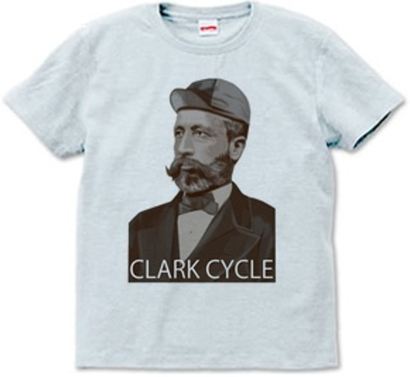 CLARK CYCLE（Tシャツ　white・ash） 2枚目の画像