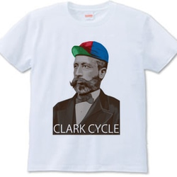 CLARK CYCLE C（Tシャツ　white・ash） 1枚目の画像