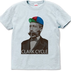 CLARK CYCLE C（Tシャツ　white・ash） 2枚目の画像