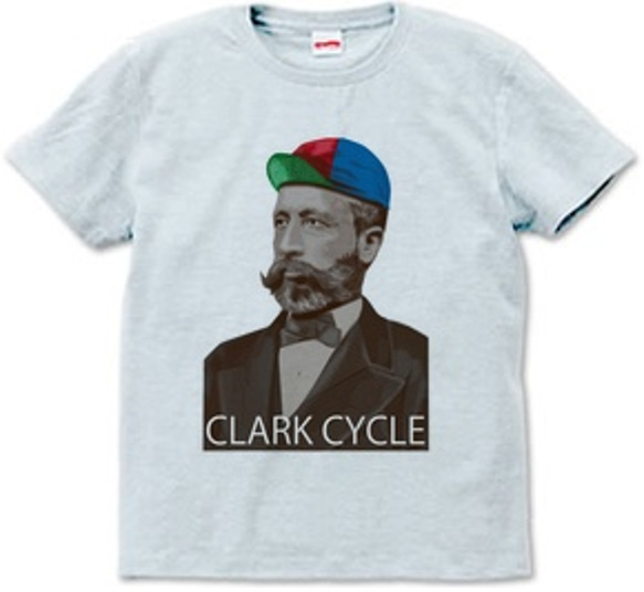 CLARK CYCLE C（Tシャツ　white・ash） 2枚目の画像