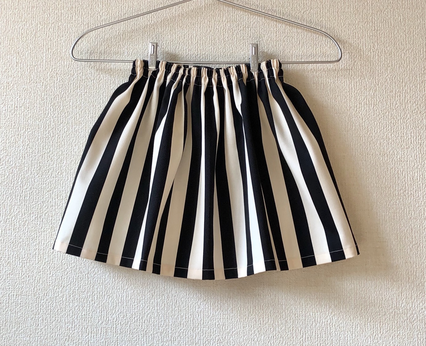 ブラック スカート ストライプデザイン archivio