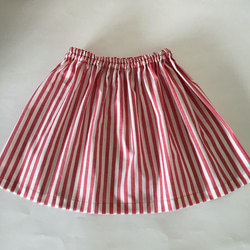 先染めストライプのスカート☆レッド 子供服 クラフトB.B 通販 2361614