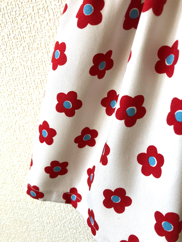 レトロ可愛いお花スカート☆キナリ 3枚目の画像